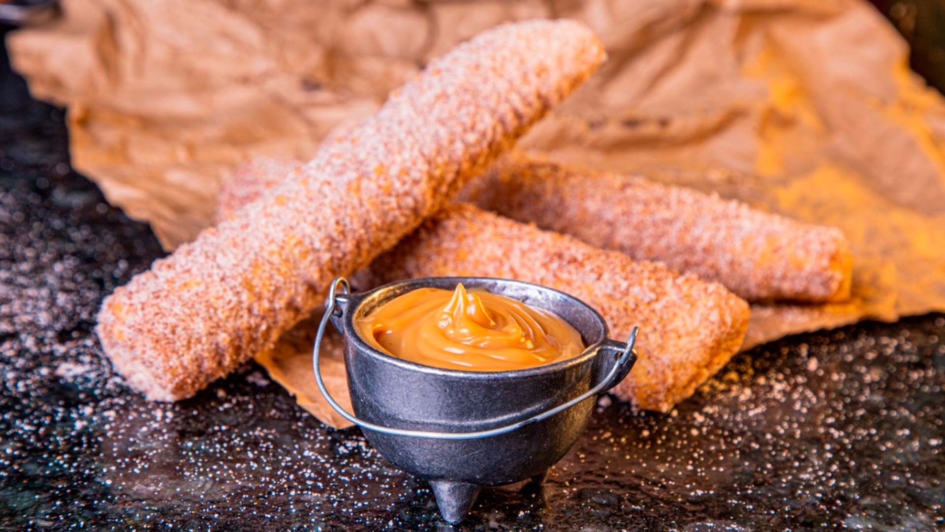 Muitos churros para a criançada na Ammo Burger