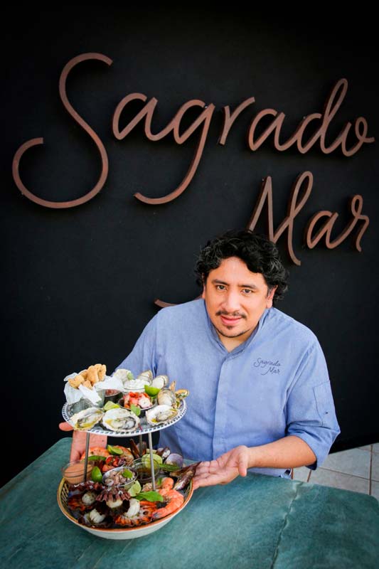 O chef peruano Marco Espinoza inova no cardápio no Sagrado Mar. Foto: Inove Aceleradora