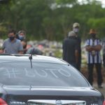 Enterro do motorista por aplicativo Geraldo Iris Gontijo, 50 anos. Foto: Vítor Mendonça/Jornal de Brasília