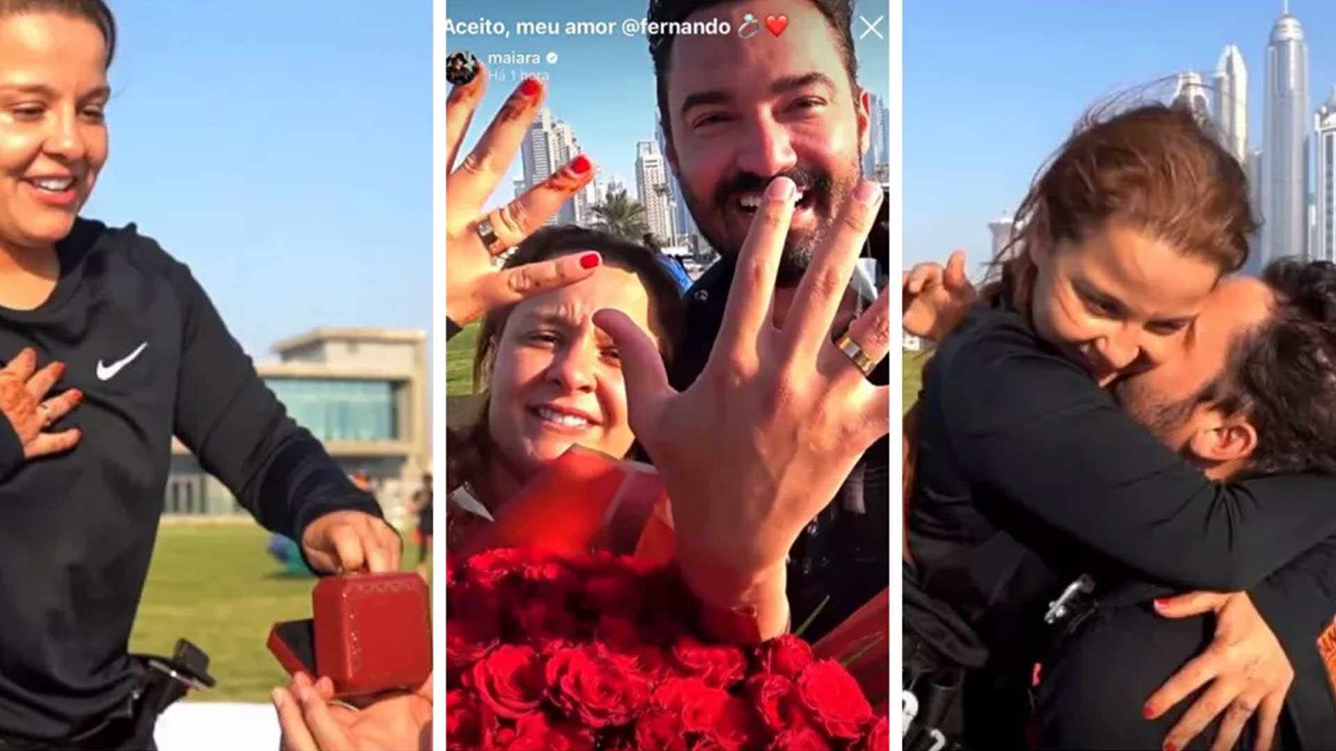 Maiara é pedida em casamento por Fernando Zor em Dubai