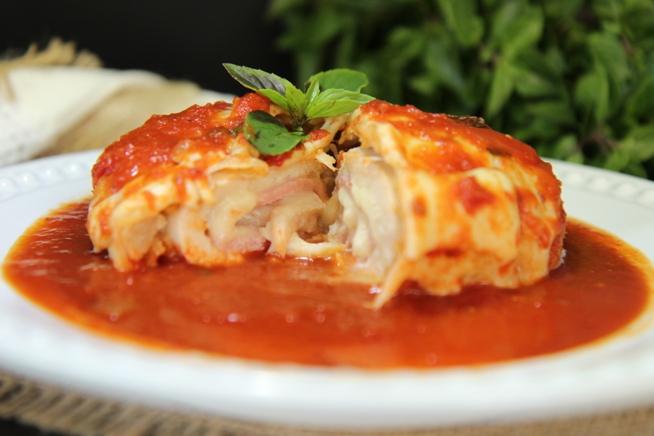 Cordon Bleu à parmegiana. Foto: Núbia Selen