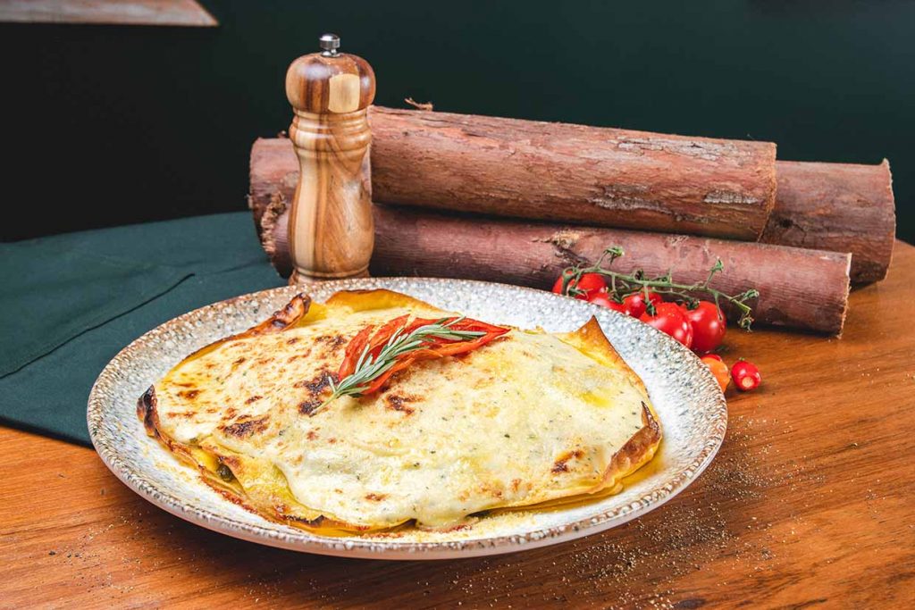 Lasagna alla Porcini. Foto: Divulgação