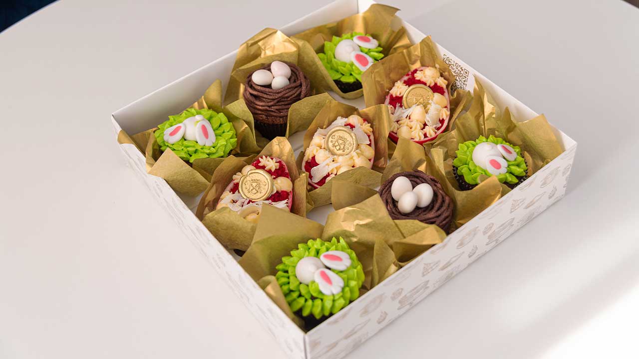 The Queen's Place tem 8 opções de caixas para Páscoa