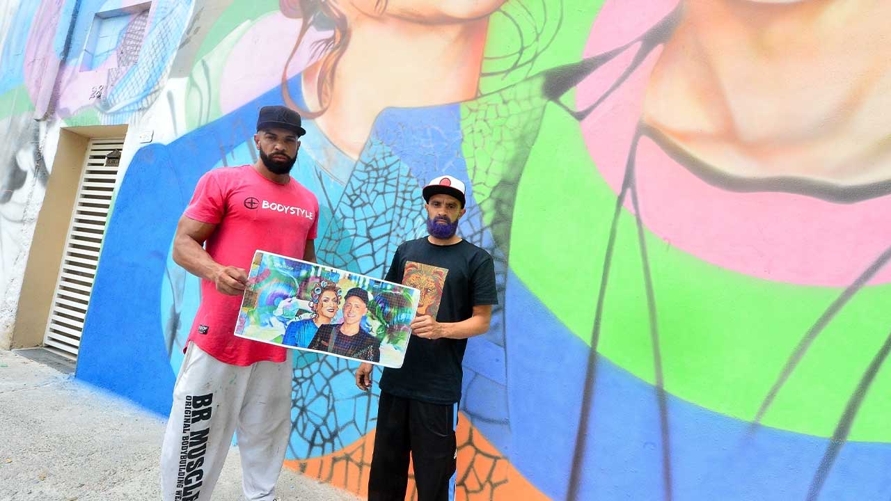 Paulo Terra e Paulo Gustavo. Foto: Francisco Cepeda / AgNews