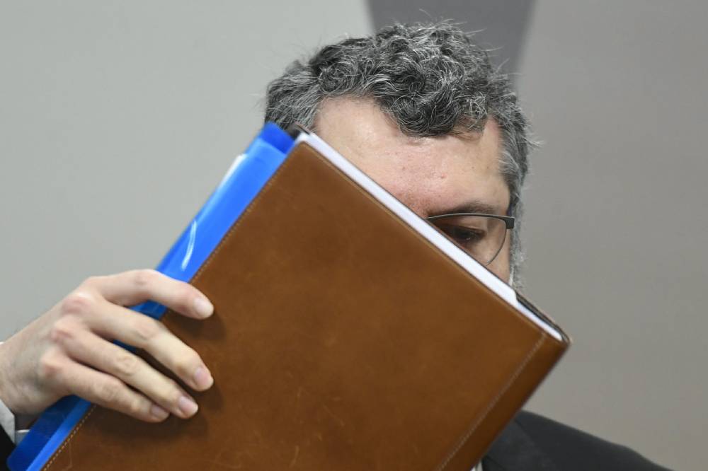 Ernesto Araújo na CPI da Covid