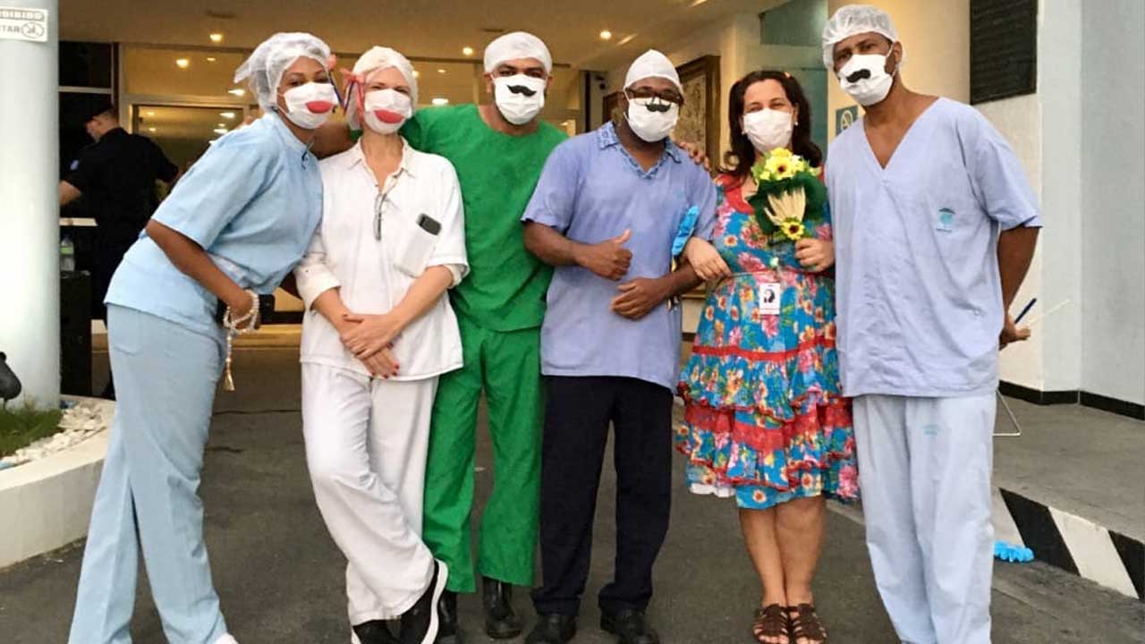 Musicoterapia Junina no Hospital Espanhol em Salvador