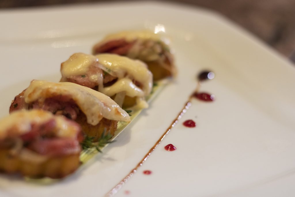 Brusqueta de pamonha com linguiça. Foto: Agência Vera360