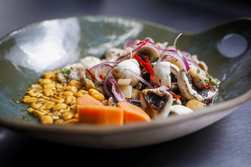 Ceviche de cogumelos. Foto: Renato Raphael