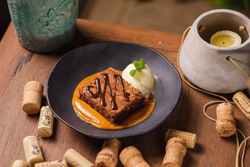 Sante Lago - Brownie com Sorvete. Foto: Davi Fernandes de Freitas