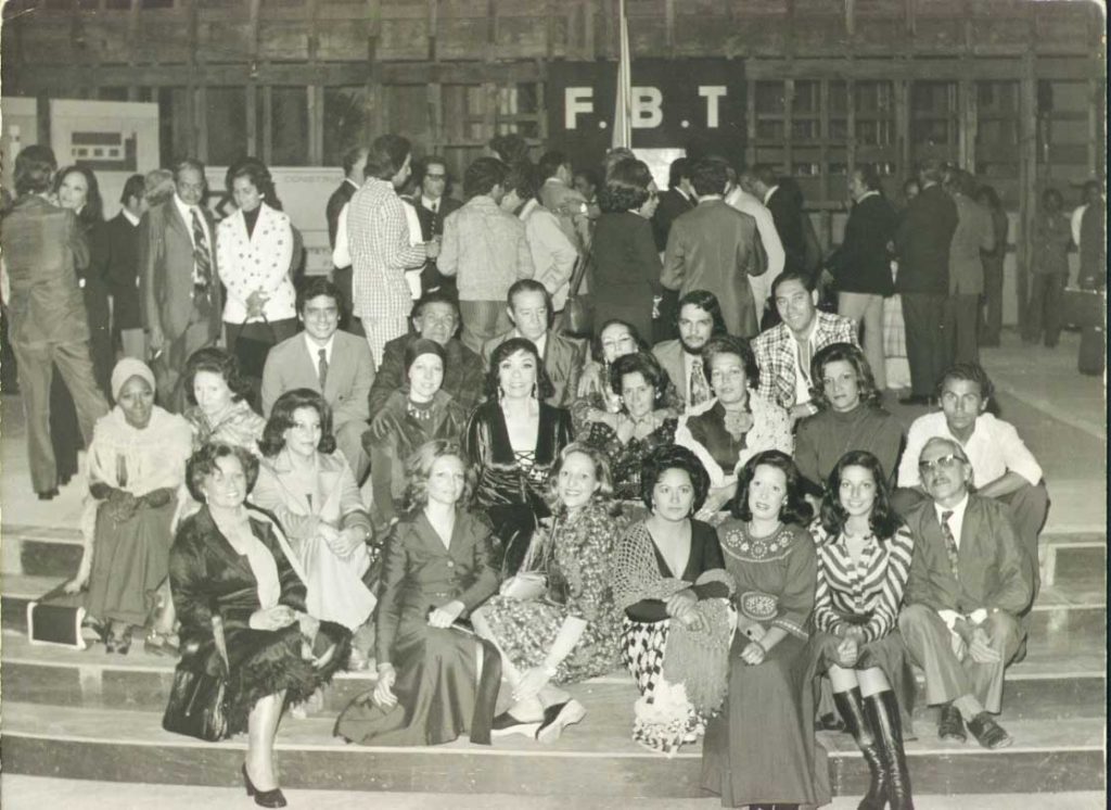 Alunos da faculdade Dulcina de Moraes. Foto: Acervo Fundação Brasileira de Teatro