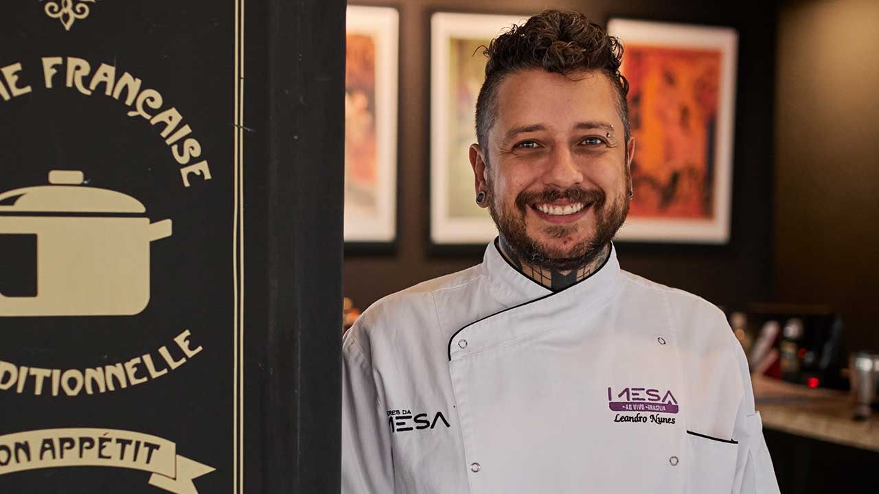 Chef Leandro Nunes. Foto: Bruno Aguiar