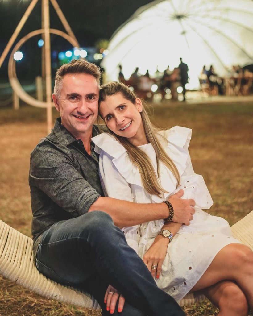 Rodrigo Gerhard e sua esposa. Foto: Arquivo Pessoal