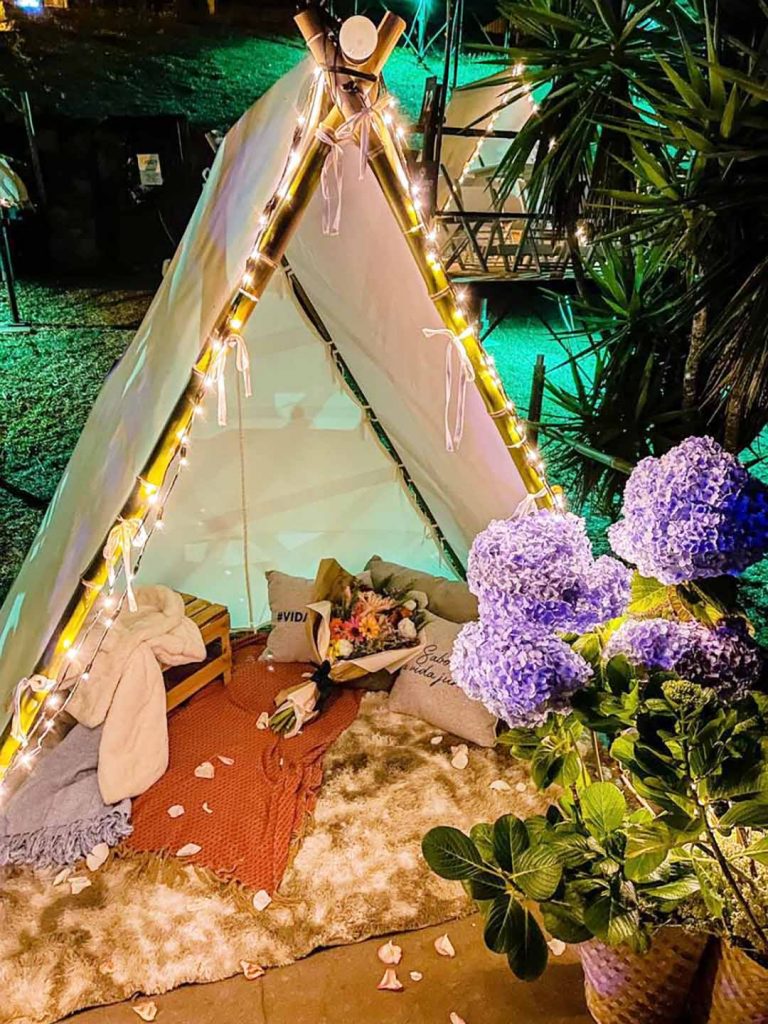 Decoração especial da cabana. Foto: Divulgação