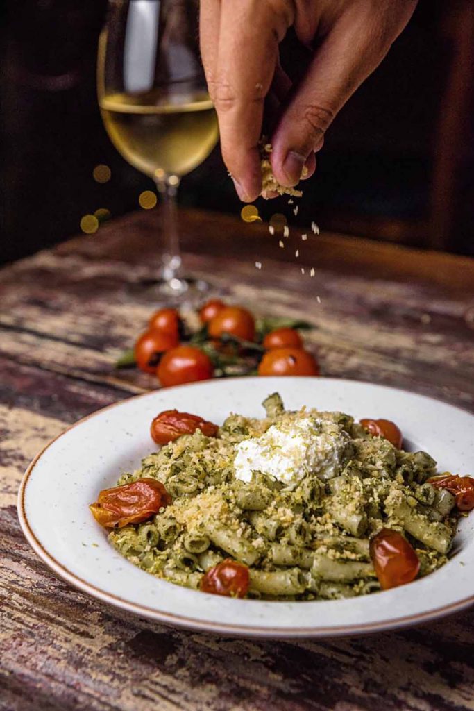Casarecce al Pesto. Foto: Divulgação