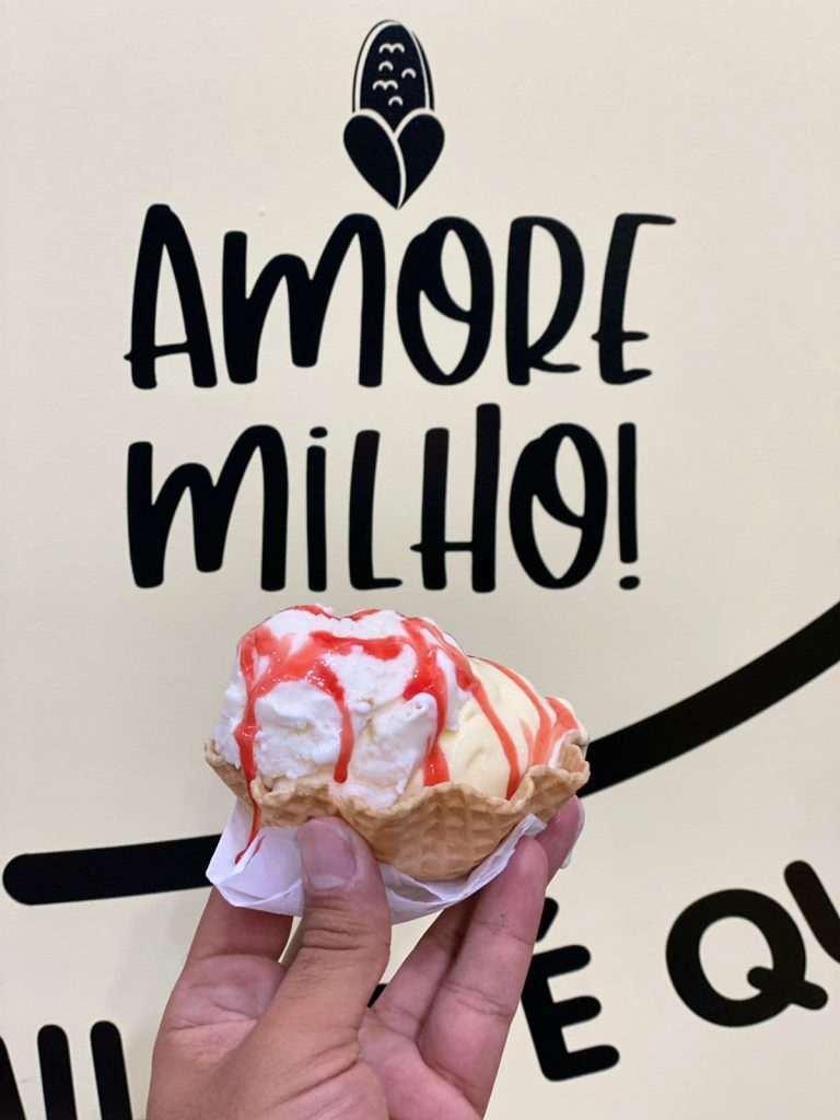 Sorvete Coco e Milho. Foto: Divulgação