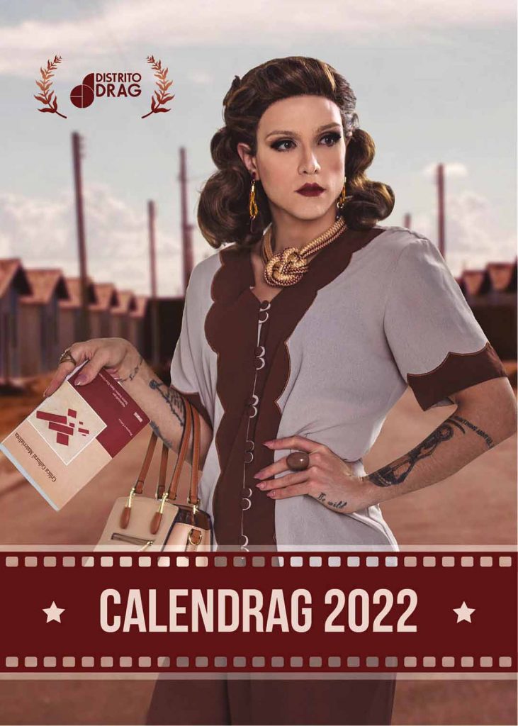 A drag queen Rita von Hunty é capa do Calendrag 2022. Foto: Divulgação