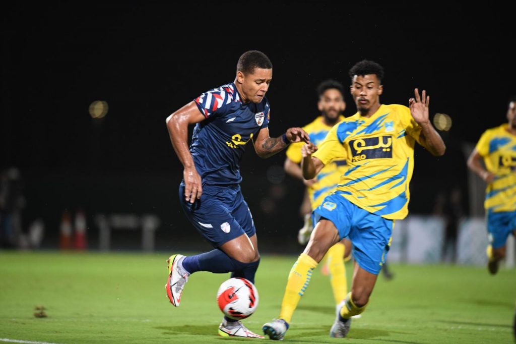 Breno Almeida jogando pelo Jeddah, da Arábia Saudita, onde jogou em 2021. Foto: Arquivo pessoal