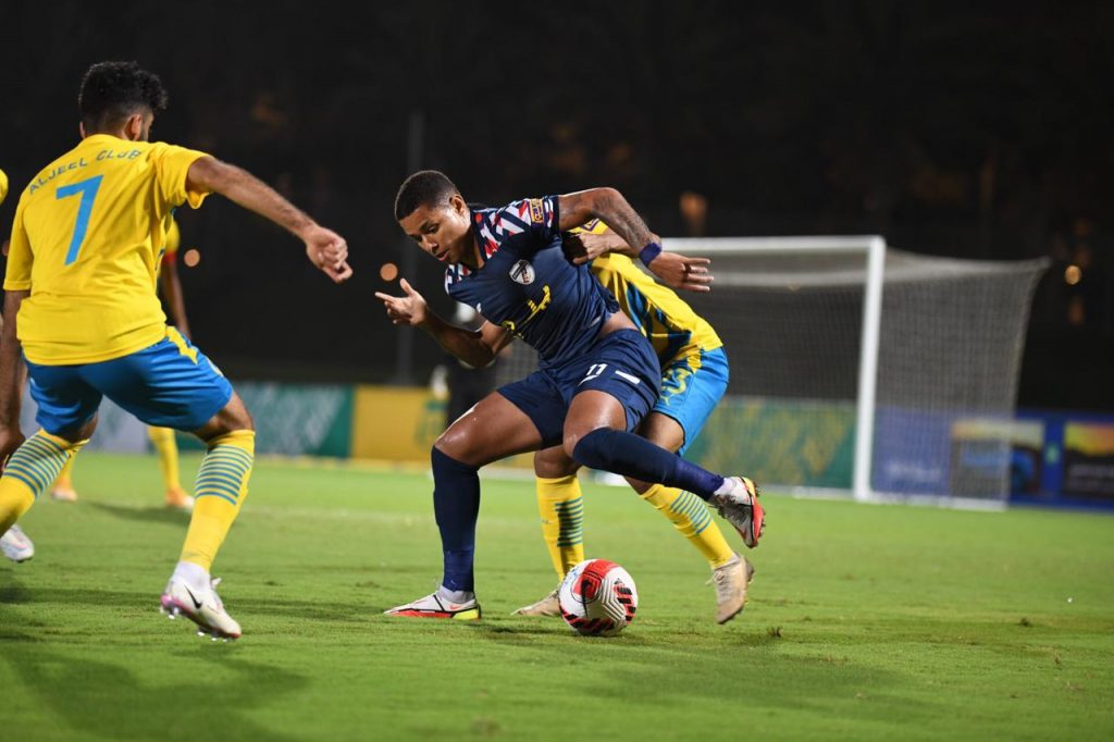 Breno Almeida jogando pelo Jeddah, da Arábia Saudita, onde jogou em 2021. Foto: Arquivo pessoal