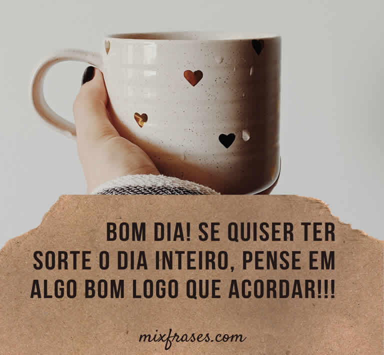 Mensagem de bom dia