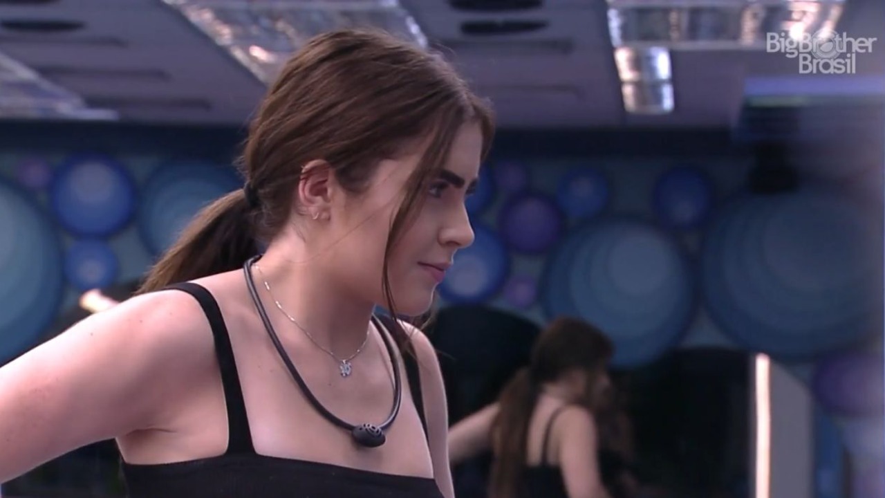 Após a eliminação, a influenciadora analisou o discurso de Tadeu e afirmou vetar o ator da próxima prova do líder