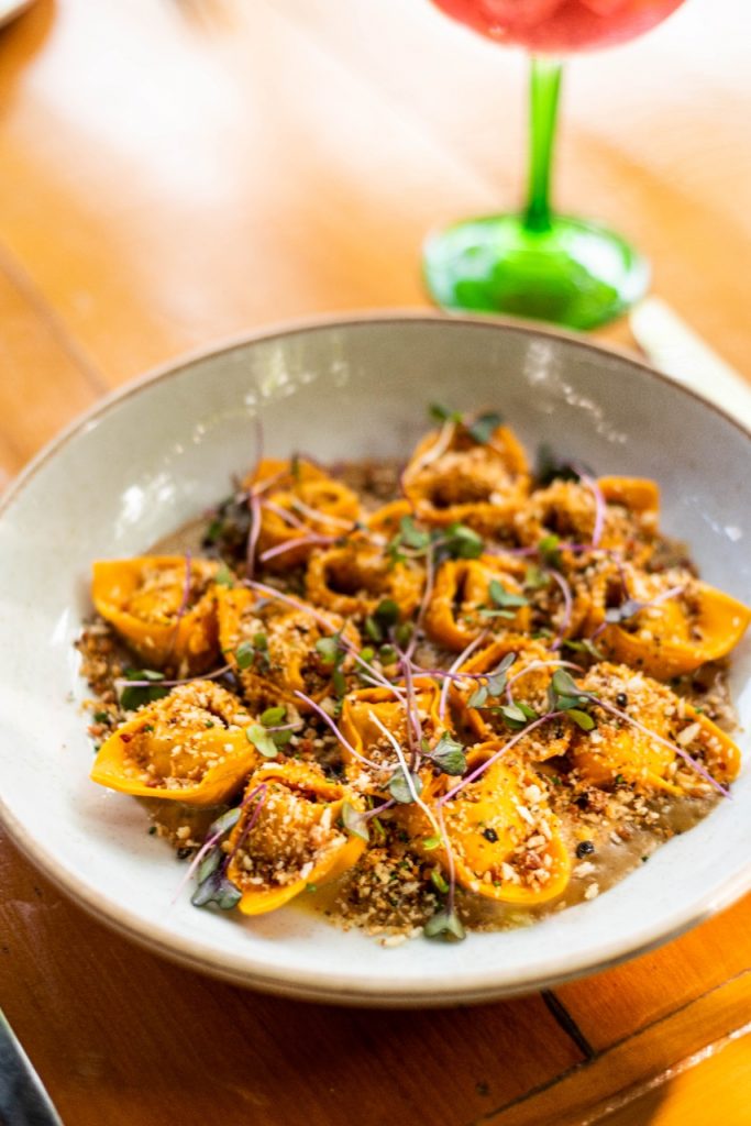 Capeletti de filé ao molho funghi. Foto: Fernando Pires