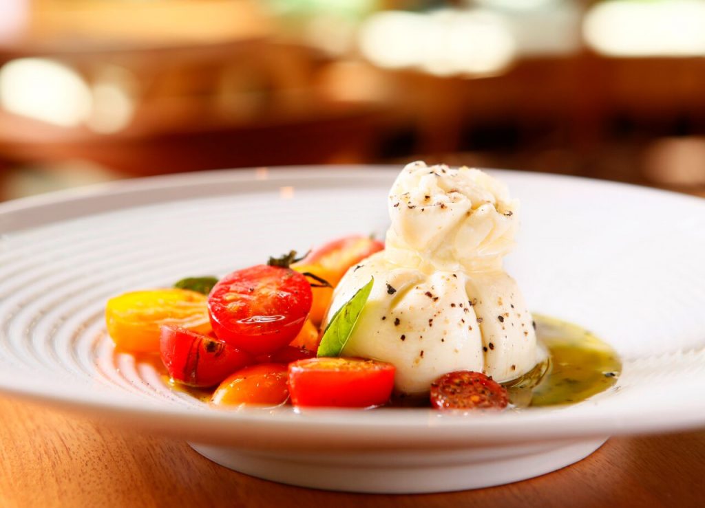 Burrata e Pomodori. Foto: Divulgação