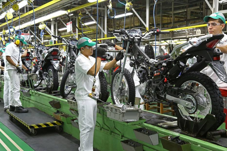 produção de motos