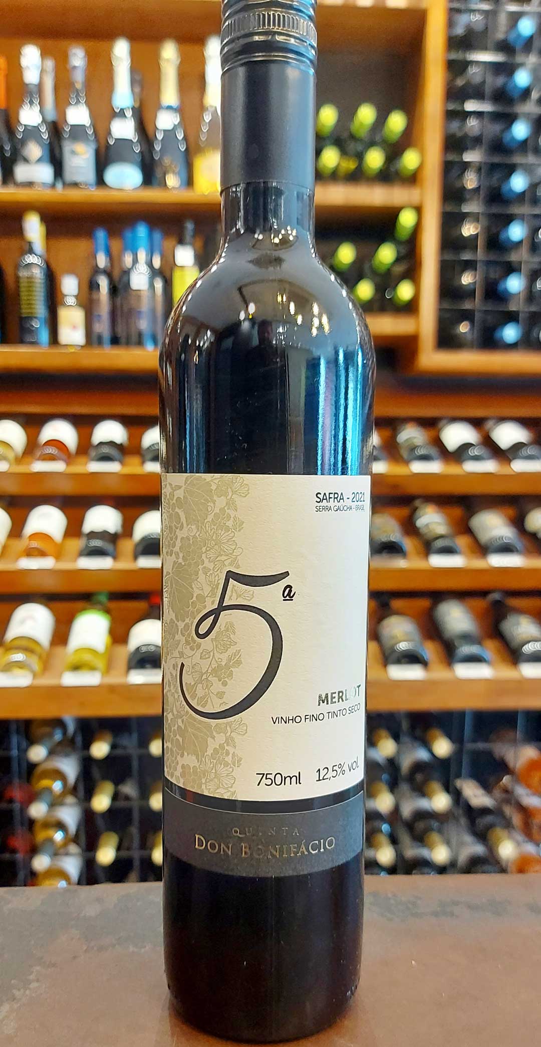 Quinta Don Bonifácio Linha 5 Merlot, Caxias do Sul, Brasil Preço médio: R$ 65,00