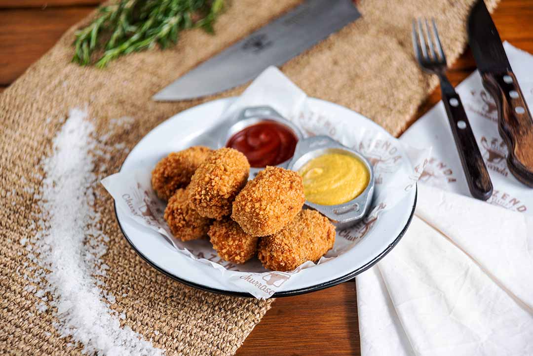 Bolinho de smoked ribs. Foto: Fernando Pires