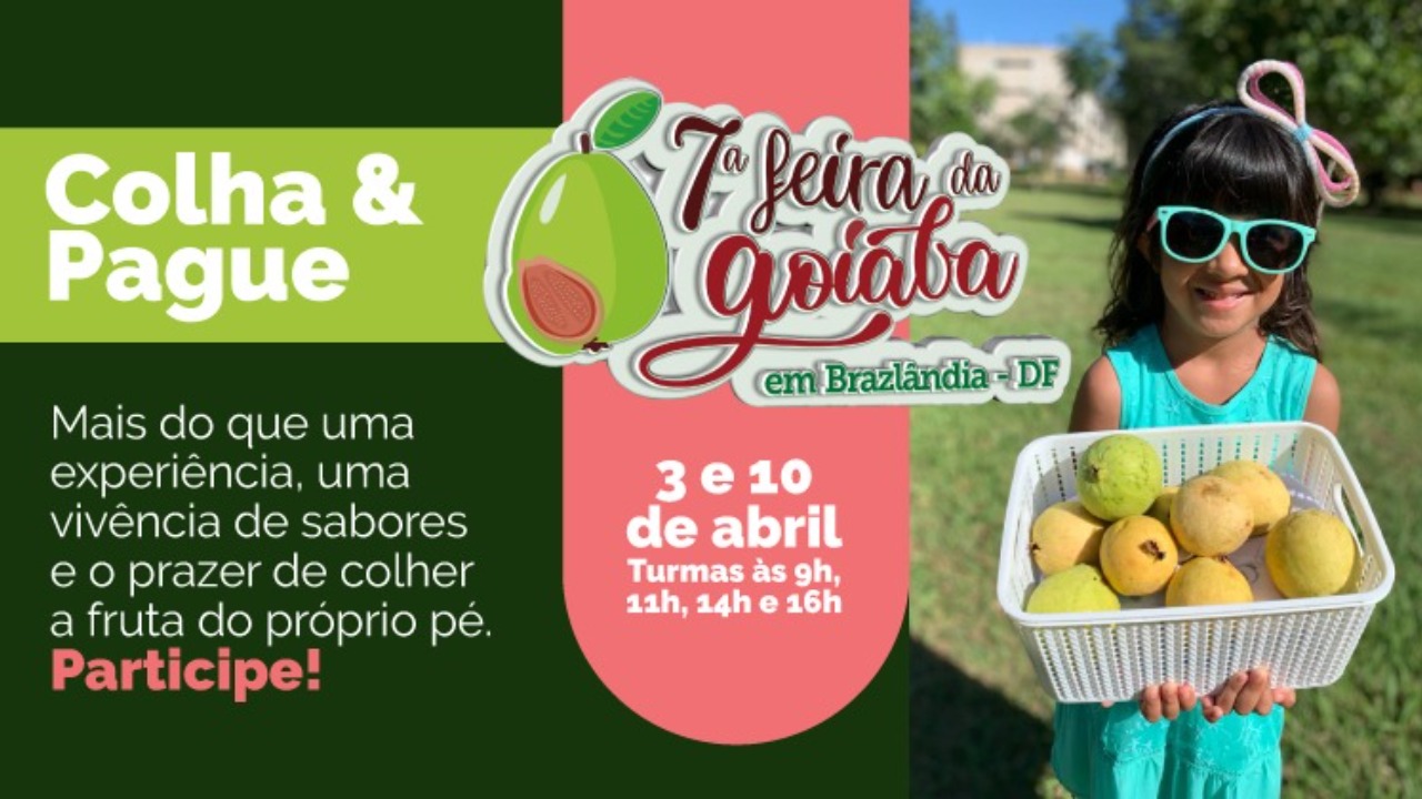 Realizado pela Emater-DF na Feira da Goiaba, evento será realizado nos dias 3 e 10 de abril, em turmas de até 20 pessoas