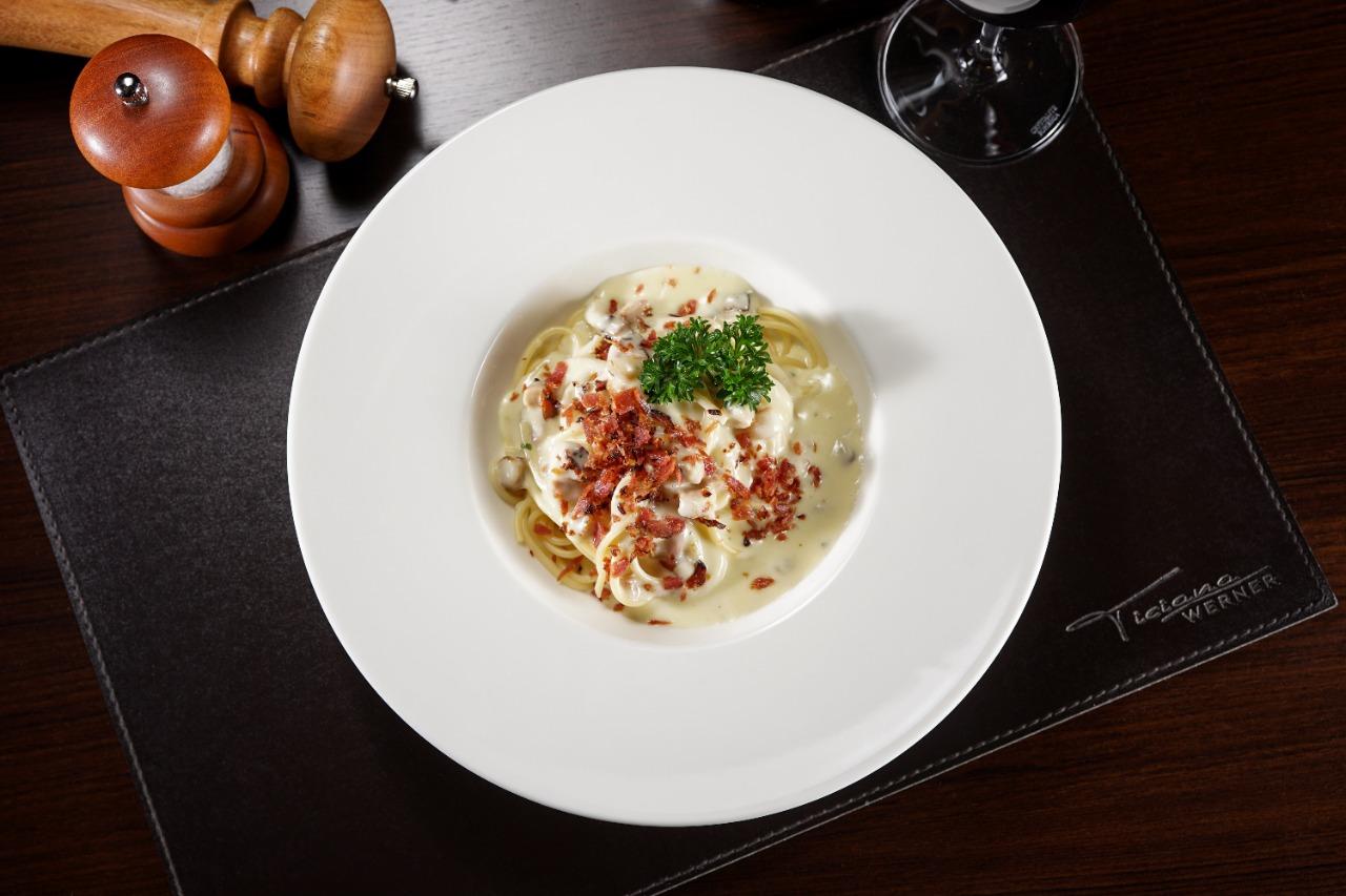 Spaghetti à Carbonara - Ticiana Werner. Foto: Victor Rocha