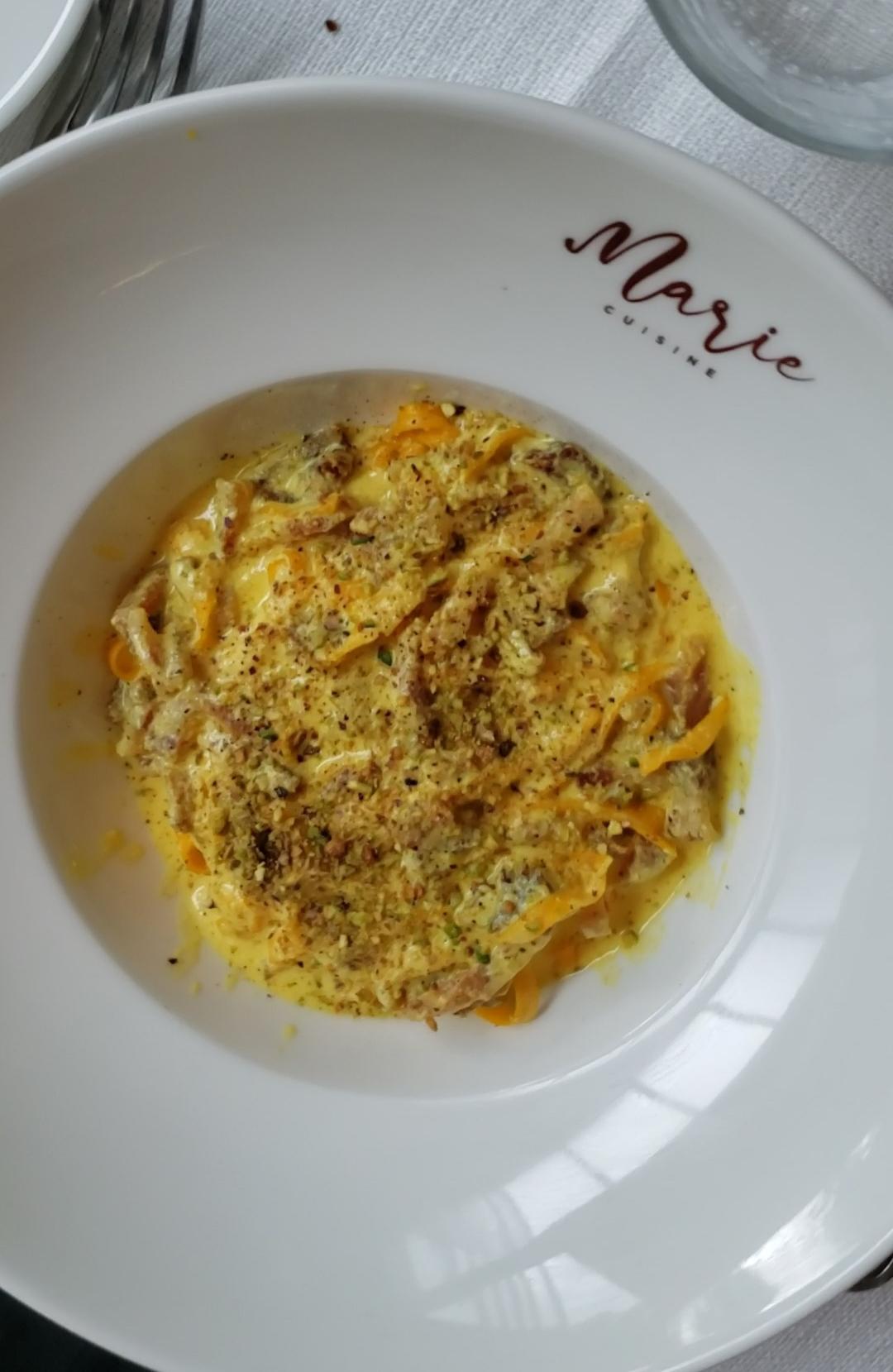 Linguine au carbonara - Marie. Foto: Fábio Lacerda