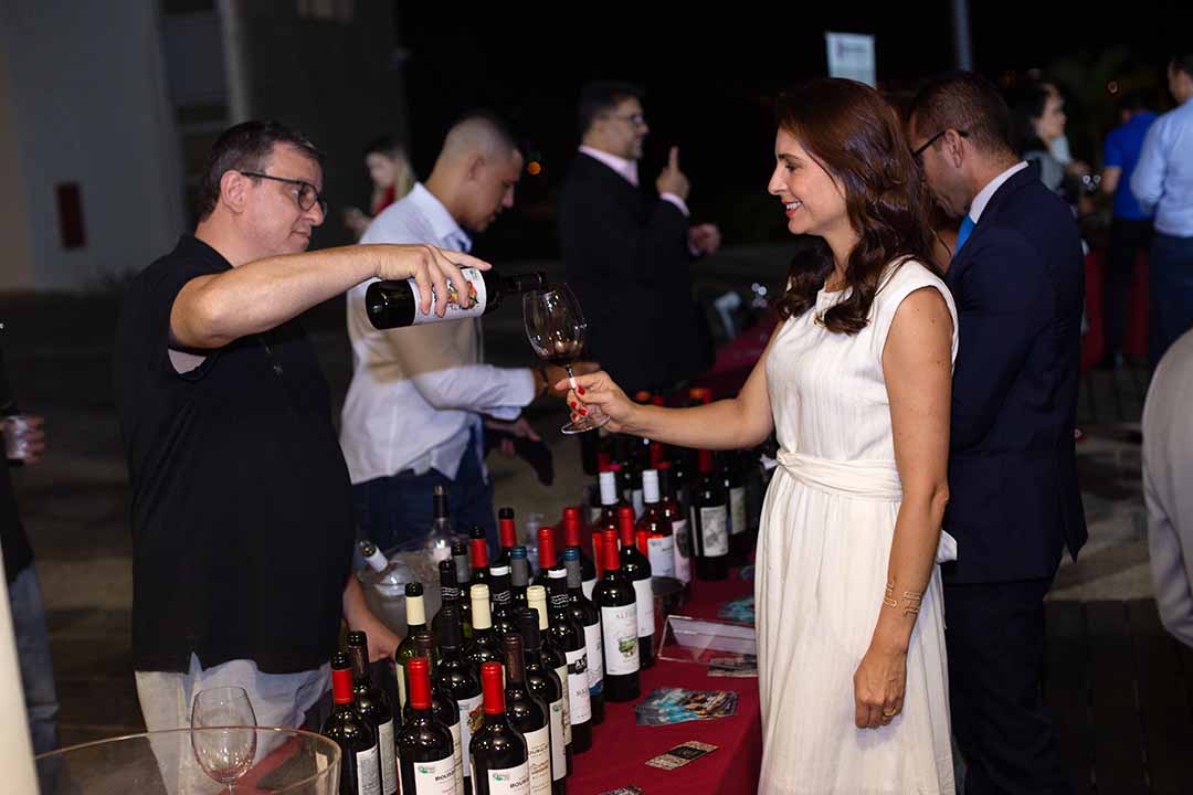 Cynthia Malacarne com Marcos Rachelle. Foto: Henrique Kotnick/Jornal de Brasília