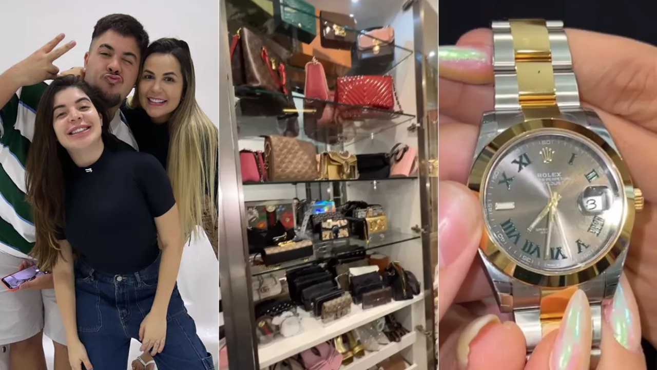A dupla mostrou nos stories do Instagram as peças de roupa e os acessórios da advogada, incluindo um relógio de R$ 79 mil