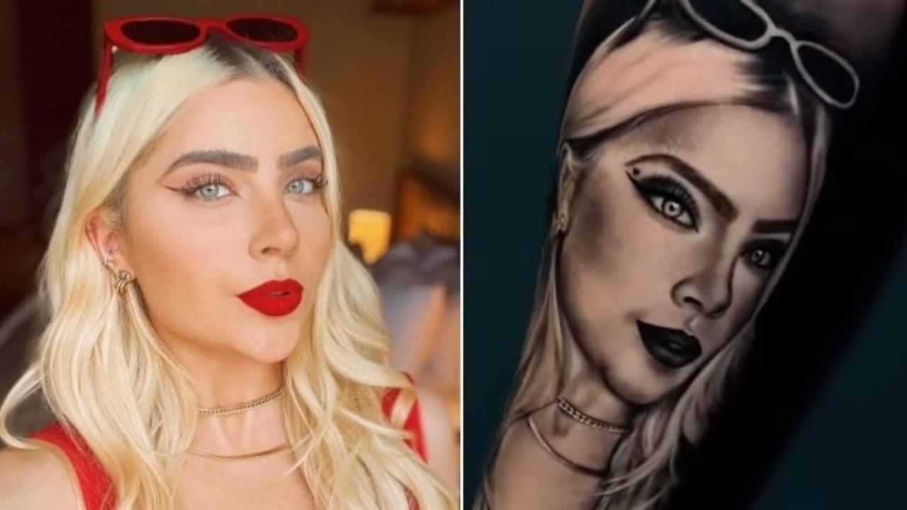 Como uma forma de homenagear a influencer, o perfil da tatuadora publicou a imagem para chegar até a ex-bbb