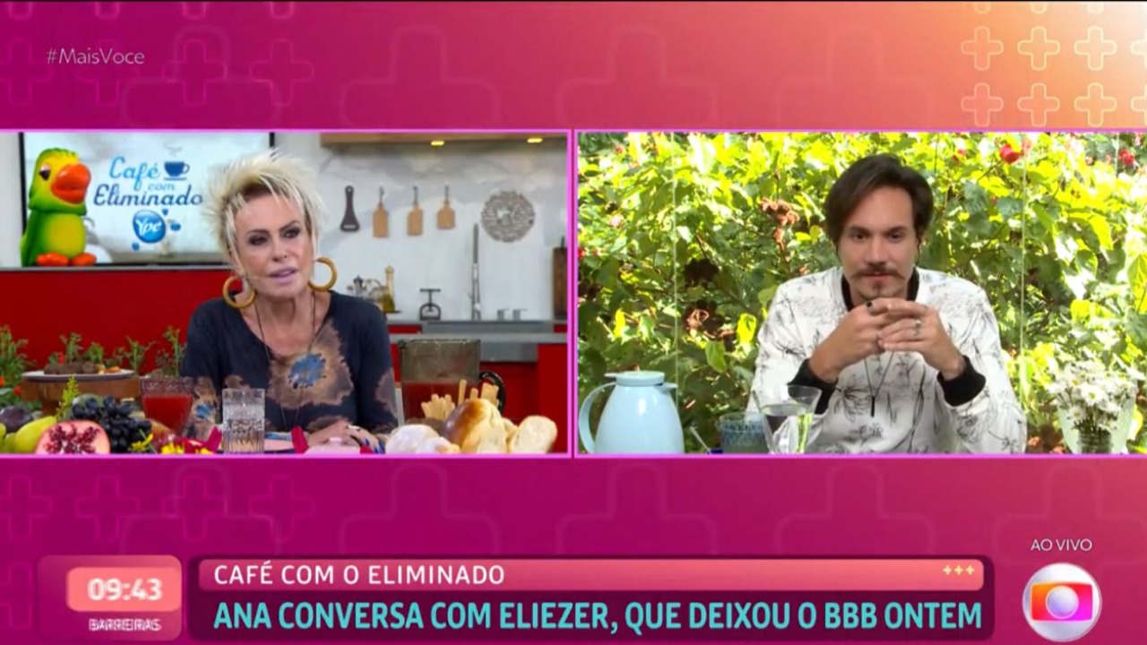 Durante o bate-papo com Ana Maria Braga, o último eliminado da edição falou sobre sua trajetória e suas amizades no jogo