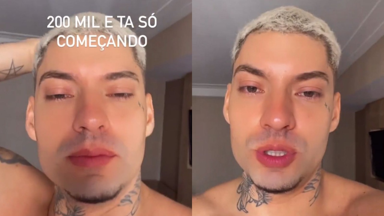 O cantor comemorou a conquista em suas redes sociais e ainda aconselhou os artistas que estão começando agora