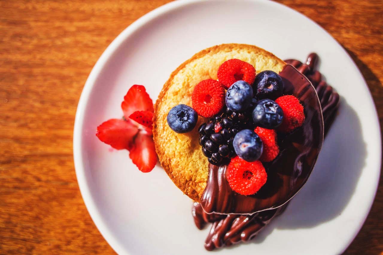 Cheesecake com calda de chocolate Belga. Foto: Divulgação