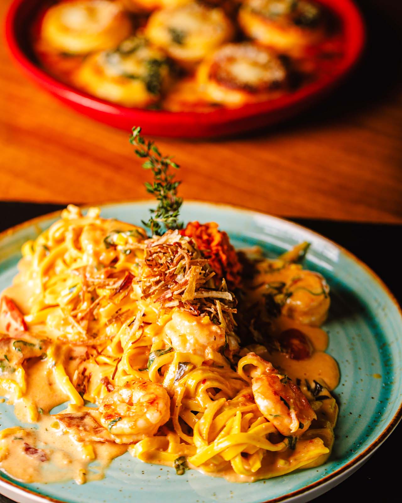 Fettucine Gamberoni. Foto: Divulgação