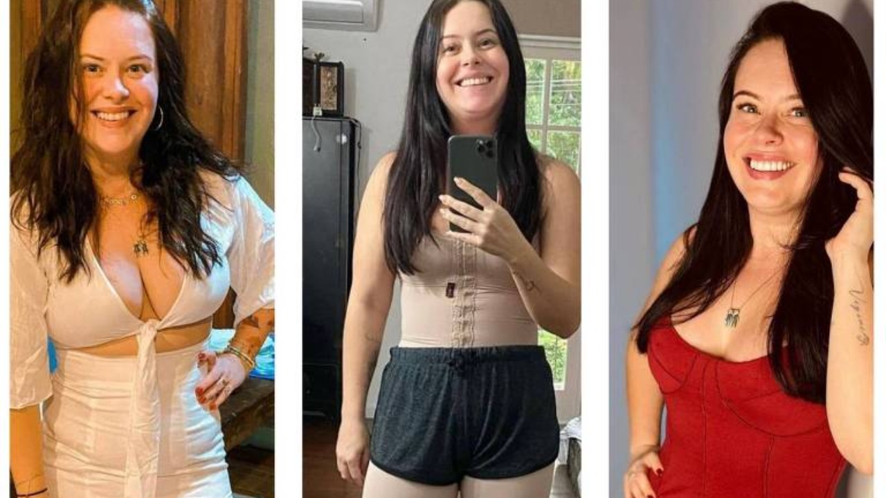 “Dá nervosinho ficar sem cinta, acho que vai cair tudo”, escreveu a atriz na legenda da publicação do resultado da série de plásticas