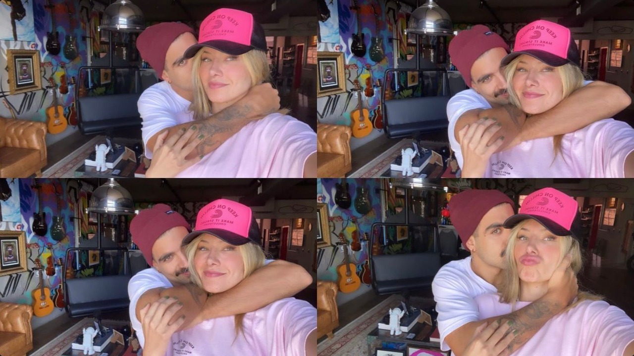 A repórter utilizou suas redes sociais para compartilhar mensagens carinhosas ao amado: “Namorada ama tanto”