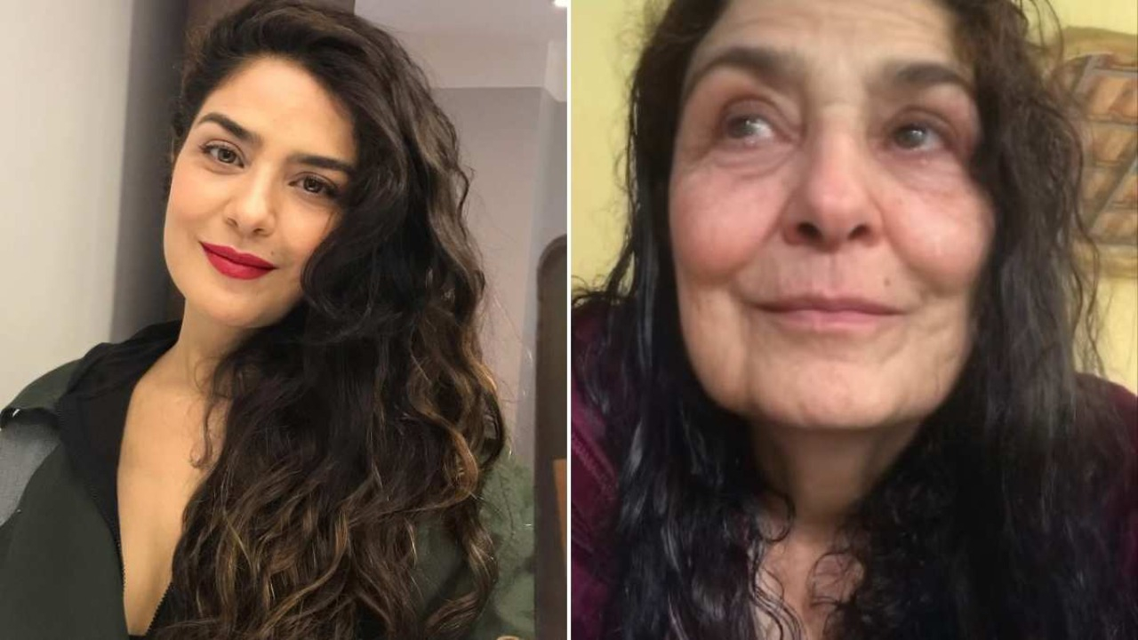 A atriz compartilhou com seus seguidores um vídeo usando o filtro e aproveitou o momento para refletir sobre o envelhecimento