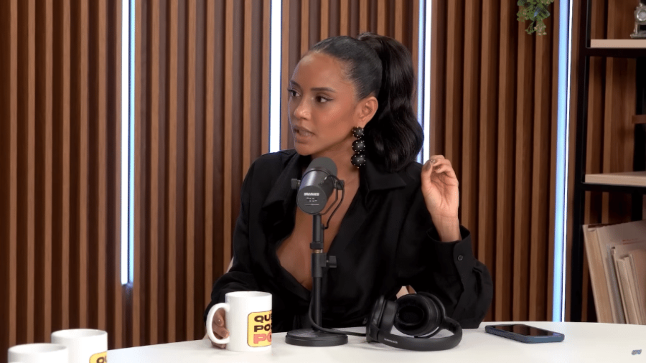 A atriz foi a convidada da semana no podcast "Quem Pode, Pod", apresentado por Giovanna Ewbank e Fernanda Paes Leme