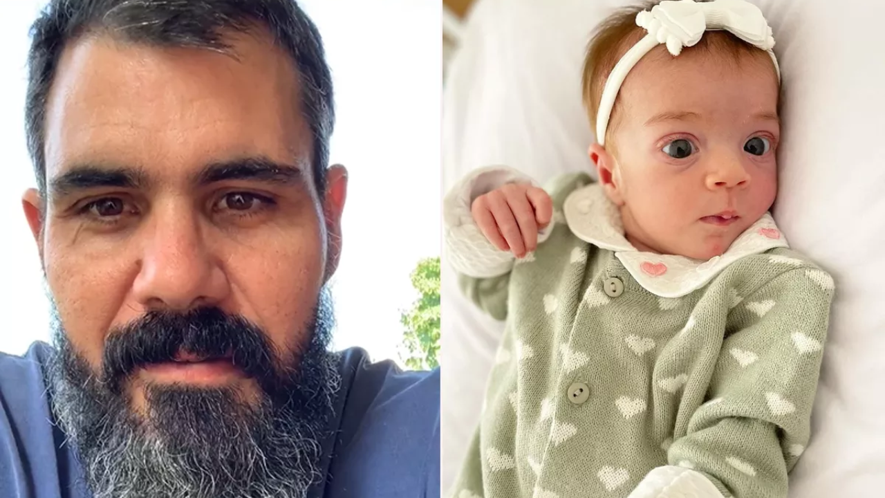 Nas redes sociais, o ator anunciou que a caçula, Maria Guilhermina, precisou ser submetida a uma operação de emergência