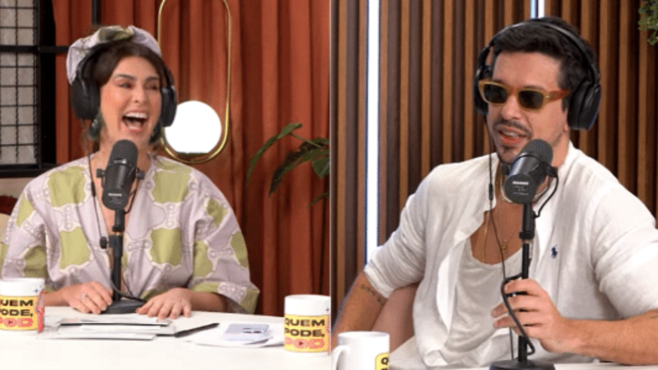 O ator esteve no "Quem Pode, Pod", das atrizes Fernanda Paes Leme e Giovanna Ewbank, e relembrou momentos com as amigas