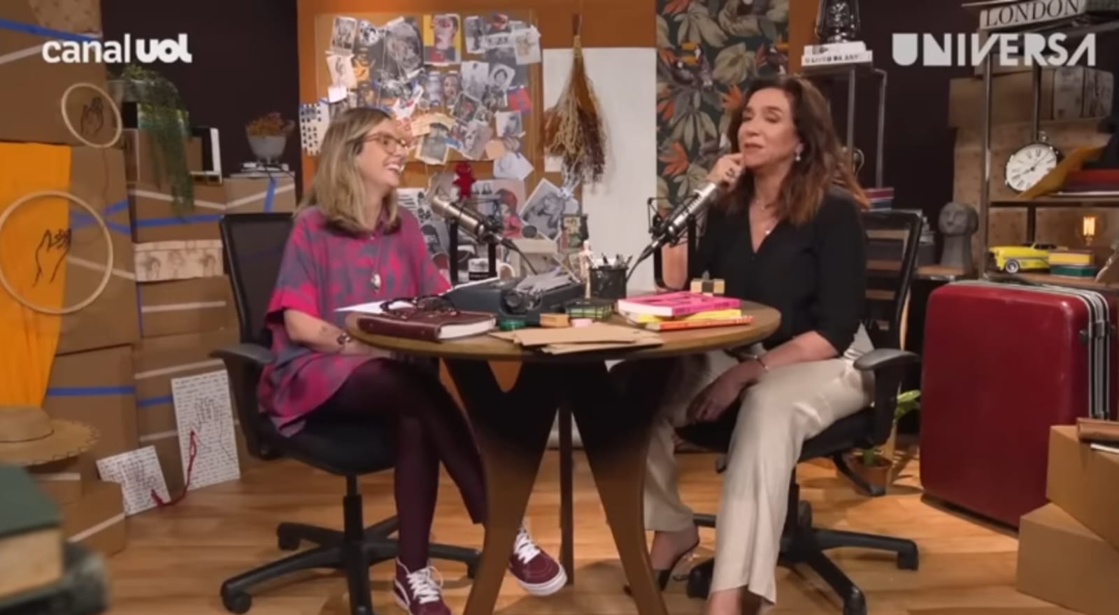 A atriz de 59 anos relembra a personagem Magda e outros momentos importantes da carreira no podcast “Desculpa alguma coisa”