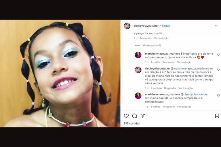 Cleo Loyola rasgou o verbo nas redes sociais no aniversário da neta Maria