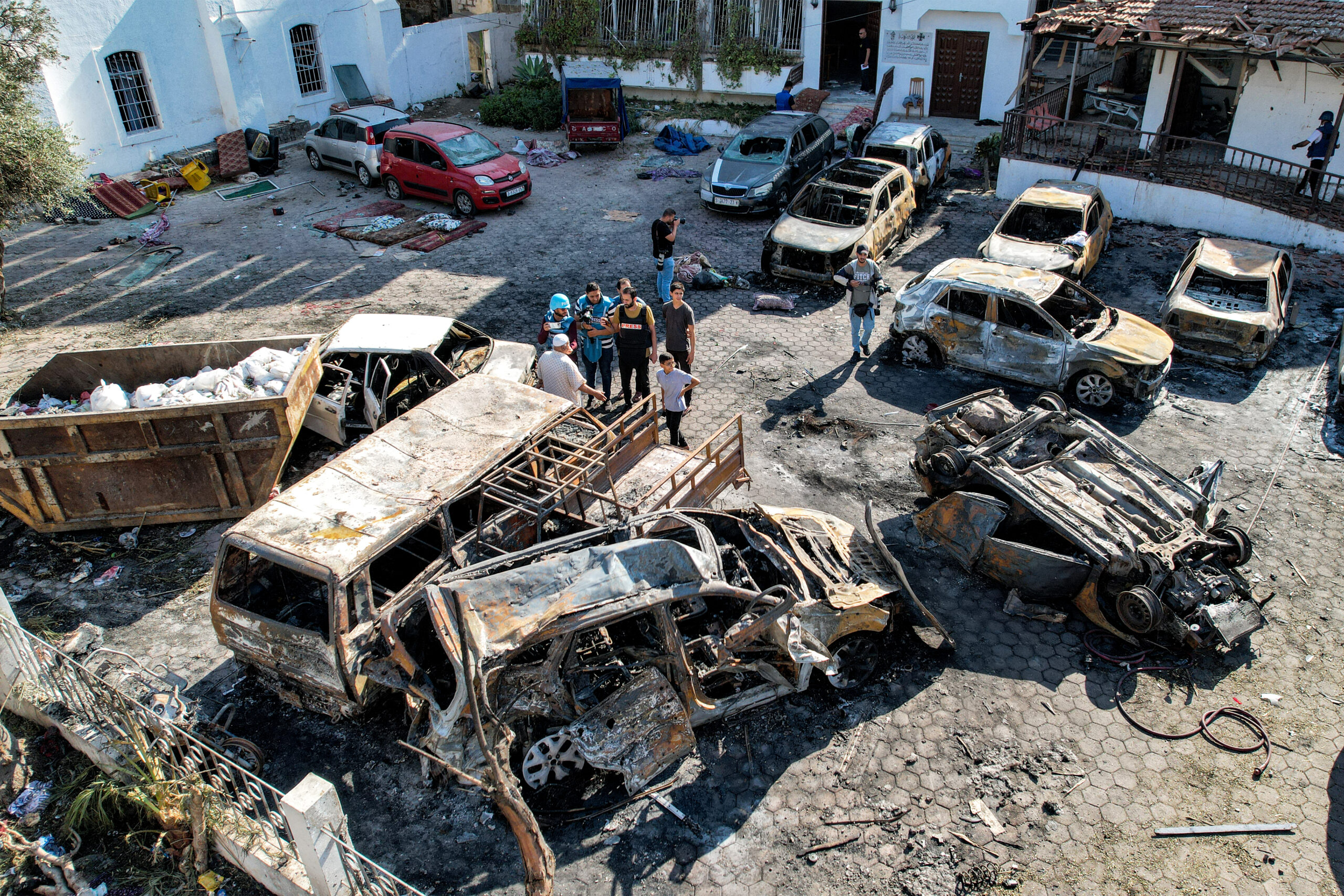 hospital de gaza explosão