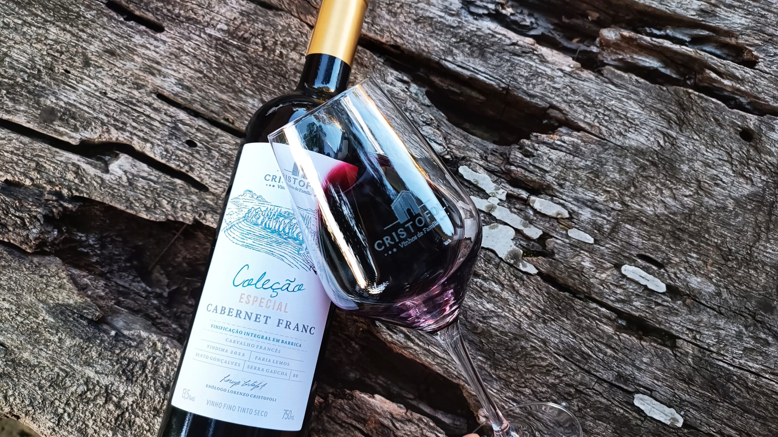 Cristofoli Coleção Cabernet Franc com fermentação integral. Crédito: Divulgação.