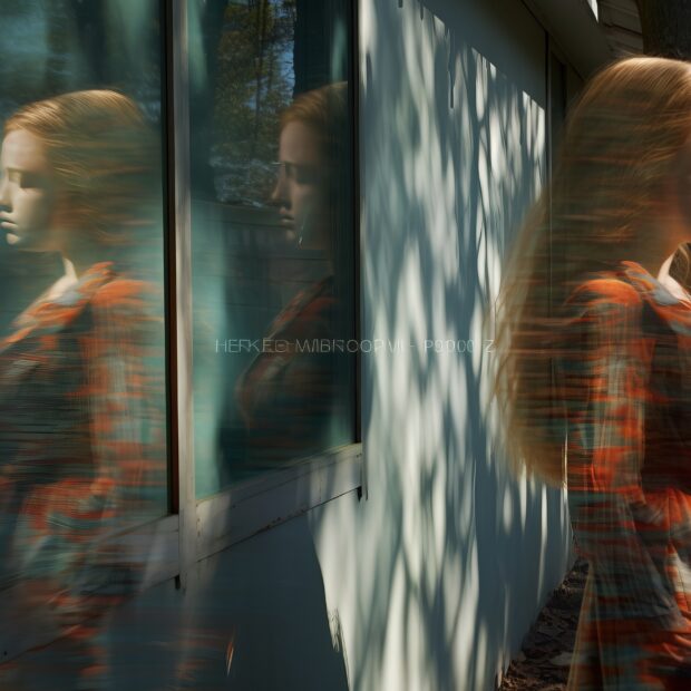 Reflexos no espelho.